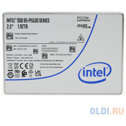 Intel SSD D5 P5530 Series (1 92TB  2 5in PCIe 4 0 x4 TLC) SSDPF2KX019XZN1