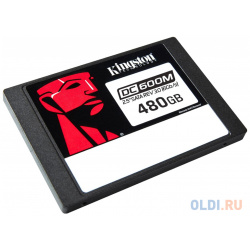 Серверный SSD Kingston DC600M  480GB 2 5" 7mm SATA3 3D TLC R/W 560/470MB/s IOPs 94 000/41 000 TBW 876 DWPD 1 (SEDC600M/480G) SEDC600M/480G