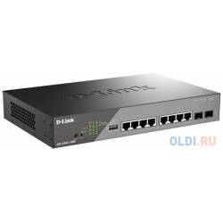 D Link Smart L2 Surveillance Switch 8х1000Base T PoE  2x1000Base X SFP Budget 130W Long range up to 250m DSS 200G 10MP/A1A