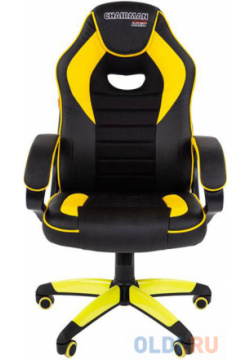 Офисное кресло Chairman  game 16 Россия экопремиум черный/желтый (7028514) О