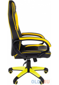 Офисное кресло Chairman  game 16 Россия экопремиум черный/желтый (7028514)