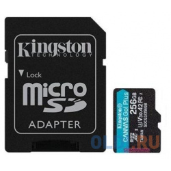 Флеш карта microSDXC 256Gb  Kingston UHS II Class U3 V30 A2 чтение: 170Мб/с запись: 90Мб/с с адаптером