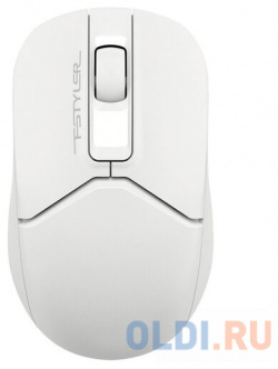 Мышь A4Tech Fstyler FG12S белый оптическая (1200dpi) silent беспроводная USB (3but) 