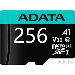 Карта памяти MICRO SDXC 256GB W/AD  AUSDX256GUI3V30SA2 RA1 ADATA A Data