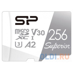 Флеш карта microSD 256GB Silicon Power Superior A2 microSDXC Class 10 UHS I U3 Colorful 100/80 Mb/s 