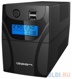 ИБП Ippon Back Power Pro II 850 850VA/480W LCD RJ 45 USB (2 EURO) 1005575 
