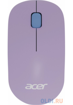 Мышь Acer OMR200 зеленый/фиолетовый оптическая (1200dpi) беспроводная USB для ноутбука (2but) ZL MCEEE 021 