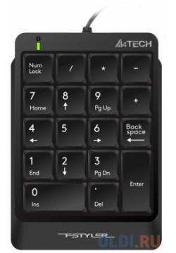 Клавиатура проводная A4TECH Fstyler FK13P USB черный 