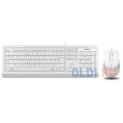 A 4Tech Клавиатура + мышь A4 Fstyler F1010 WHITE клав:белый/серый мышь:белый/серый USB [1147556] A4TECH 