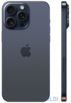 Смартфон Apple A3108 iPhone 15 Pro Max 1Tb синий титан моноблок 3G 4G 2Sim 6 7" 1290x2796 iOS 17 48Mpix 802 11 a/b/g/n/ac/ax NFC GPS Protect MU613ZA/A