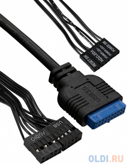 Корпус Miditower ExeGate CP 606U AB500 (ATX  с вент 8см 1*USB+1*USB3 0 аудио) EX292997RUS