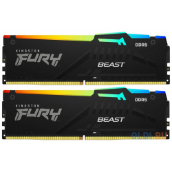 Оперативная память для компьютера Kingston Fury Beast RGB DIMM 32Gb DDR5 6000 MHz KF560C36BBEAK2 32 