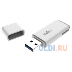 Флеш Диск Netac U185 16Gb  USB3 0 с колпачком пластиковая белая