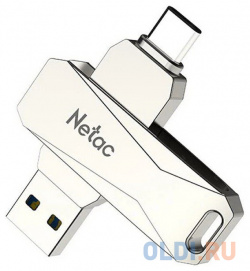 Флеш Диск Netac U785 32Gb  USB3 0+TypeC металлическая NT03U785C 032G 30PN