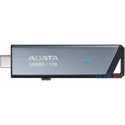 Флеш Диск A DATA 1TB  Elite UE800 USB 3 2/TypeC Серый металлич 1000/1000 Mb/s ADATA