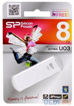 Внешний накопитель 8GB USB Drive  Silicon Power SP008GBUF2U03V1W