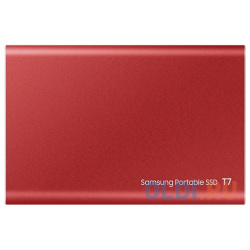 Внешний SSD диск 1 8" 500 Gb USB 3 Type C Samsung T7 (MU PC500R/WW) красный MU PC500R/WW