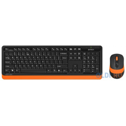 A 4Tech Клавиатура + мышь A4 Fstyler FG1010 ORANGE клав:черный/оранжевый мышь:черный/оранжевый USB беспроводная [1147574] A4TECH 