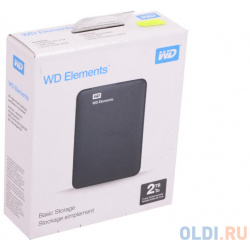 Внешний жесткий диск 2 5" Tb USB 3 0 Western Digital WDBU6Y0020BBK WESN черный 
