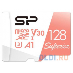 Флеш карта microSD 128GB Silicon Power Superior A1 microSDXC Class 10 UHS I U3 100/80 Mb/s 