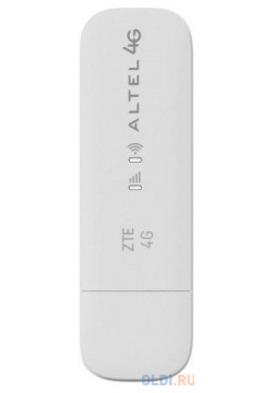 Модем 2G/3G/4G ZTE MF79RU micro USB Wi Fi Firewall внешний белый 