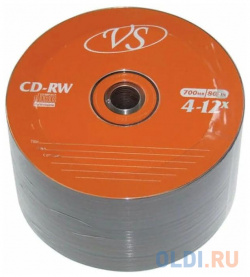 Диск CD RW VS 700 Mb  12x Bulk (50) (50/600) VSCDRWB5003