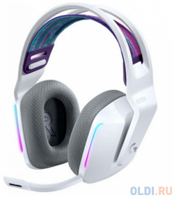 Игровая гарнитура беспроводная Logitech G733 Wireless RGB Gaming Headset белый 981 000883 