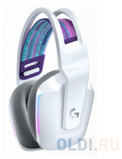 Игровая гарнитура беспроводная Logitech G733 Wireless RGB Gaming Headset белый 981 000883