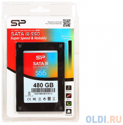 SSD накопитель Silicon Power Slim S55 480 Gb SATA III SP480GBSS3S55S25 