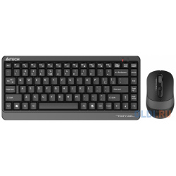 Клавиатура + мышь A4Tech Fstyler FG1110 клав:черный/серый мышь:черный/серый USB беспроводная Multimedia (FG1110 GREY) GREY 