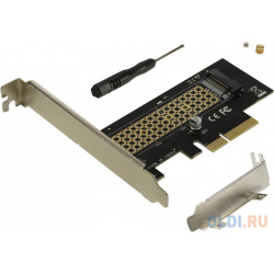 ORIENT C300E  Переходник PCI E 4x >M 2 M key NVMe SSD тип 2230/2242/2260/2280 планки крепления в комплекте (31100)