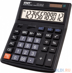 Калькулятор настольный STAFF STF 444 12 (199x153 мм)  разрядов двойное питание 250303