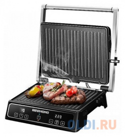 Электрогриль Redmond SteakMaster RGM M809 серебристый чёрный 