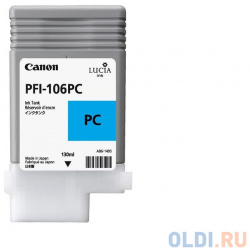 Картридж Canon PFI 106 PC для iPF6300S 6400 6450 фото голубой 6625B001 