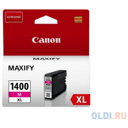 Картридж Canon PGI 1400XL 900стр Пурпурный 9203B001 M