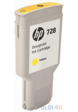 Картридж HP 728 F9K15A для DJ T730 желтый 