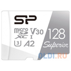 Флеш карта microSD 128GB Silicon Power Superior Pro A2 microSDXC Class 10 UHS I U3 Colorful 100/80 Mb/s (SD адаптер) 