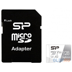 Флеш карта microSD 128GB Silicon Power Superior Pro A2 microSDXC Class 10 UHS I U3 Colorful 100/80 Mb/s (SD адаптер)