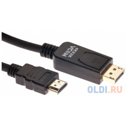 Кабель переходник DisplayPort M > HDMI 4K@60Hz 1 8m VCOM (CG608M 8M) Telecom CG608M 8M_DP_M  HDMI_M_4K@60HZ