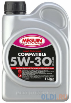 6561 Meguin НС синт  мот масло megol Motorenoel Compatible SAE 5W 30 Plus SP C3 (1л)