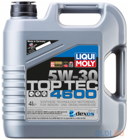 НС синтетическое моторное масло LiquiMoly Top Tec 4600 5W30 4 л 3763 