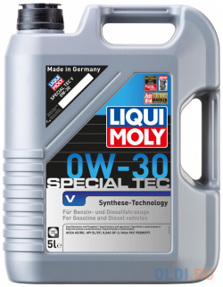 НС синтетическое моторное масло LiquiMoly Special Tec V 0W30 5 л 2853 