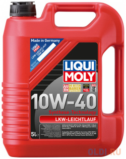 НС синтетическое моторное масло LiquiMoly LKW Leichtlauf Motoroil Basic 10W40 5 л 1185 