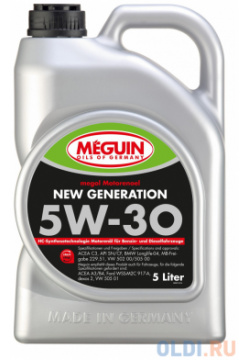 НС синтетическое моторное масло Meguin Motorenoel New Generation 5W30 5 л 6513 Н