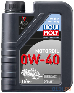 Cинтетическое моторное масло LiquiMoly Snowmobil Motoroil 0W40 1 л 7520 