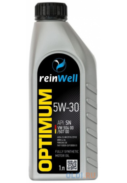 4943 ReinWell Моторное масло 5W 30 API SN  VW 504 00/507 00 (1л)
