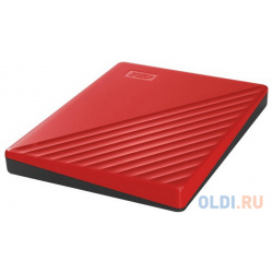 Внешний жесткий диск 2 5" 5 Tb USB 3 Gen1 Western Digital WD My Passport красный 