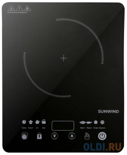 Индукционная электроплитка SunWind SCI 0502 чёрный 