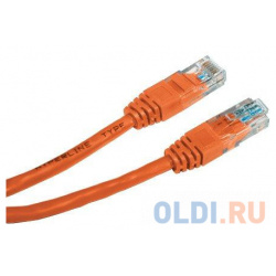 Патч корд UTP 5E категории 3 0м Hyperline PC LPM RJ45 C5e 3M LSZH OR оранжевый П