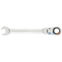 Ключ MATRIX 14866  комбинированный трещоточный 14мм crv шарнирный зерк хром